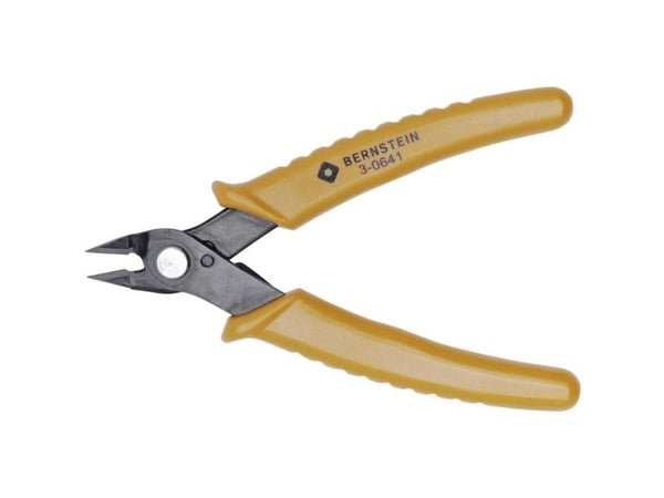 Bernstein 3-0641, Diagonal tang, 1 cm, Stål, Oransje, 135 mm, 70 g
