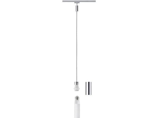 Paulmann 954.36, Krom, Krom, Krom matt, Metall, Plast, II, 1 pære(r )
