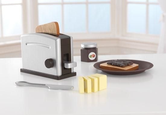 KidKraft Espresso Toaster Set, Jente, Sort, Sølv, 70 mm, 180 mm, 160 mm, 1 kg
