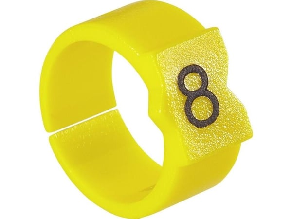 TE Connectivity 9-1768044-8, Keltainen, Polyoksimeteeni (POM), 366 kpl