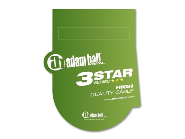 adam hall K3 BFV 0300, 6.35mm, Hankjønn, XLR (3-pin), Hunkjønn, 3 m, Sort, Sølv