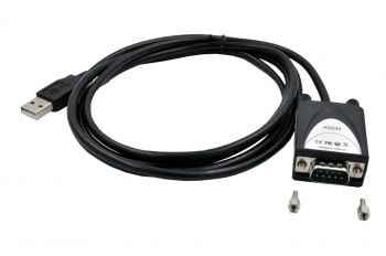 EXSYS EX-1311-2, Musta, 1,8 m, USB A-tyyppi, DB-9, Uros, Uros