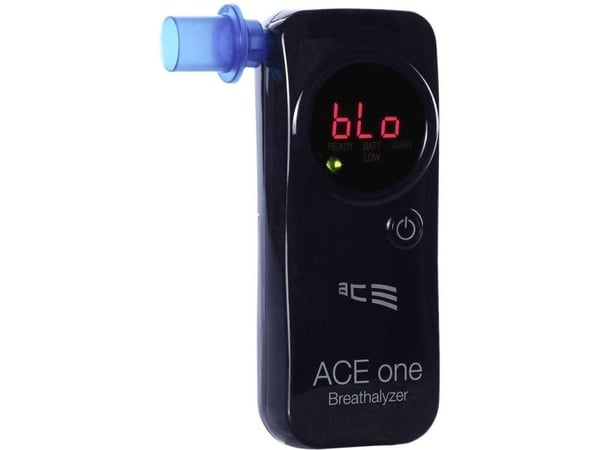 ACE one alkoholtester svart 0 til 4 ‰ inkl. display, nedtellingfunksjon, forskjellige enheter