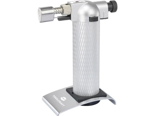 TOOLCRAFT 1553060 gassbrenner flamberingsbrenner 15 cm 1300 °C 90 min uten gassflaske