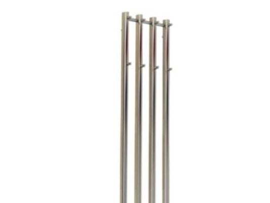 Vertical 4 H.K.rad - KROM-Håndkl.rad.lodret model.1400x351 m/8 kroge