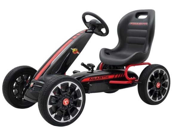 Abarth Pedal GoKart lapsille 3-8 vuotta, musta