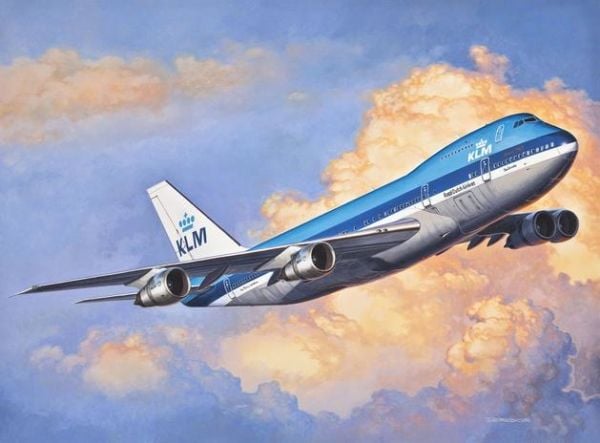 Revell Boeing 747-200, Flymodell med fastvinge, Monteringssett, 1:450, Boeing 747-200, Plast, Mellom