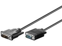 Goobay 50990, 2 m, DVI-I, VGA (D-Sub), Hankjønn, Hankjønn, Rett