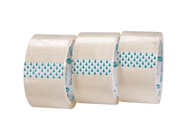 TOOLCRAFT 1563956 emballeringstejp transparent 50 m x 48 mm 3 st