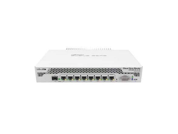 MikroTik Cloud Core Router CCR1009-7G-1C-PC - Ruter 1GbE - rackmonterbar