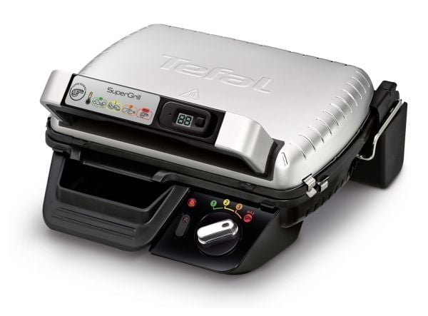 Tefal SuperGrill Timer GC451 - Grilli - sähköinen - 600 cm2 - hopea