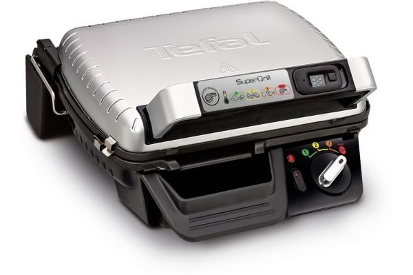 Tefal SuperGrill Timer GC451 - Grilli - sähköinen - 600 cm2 - hopea