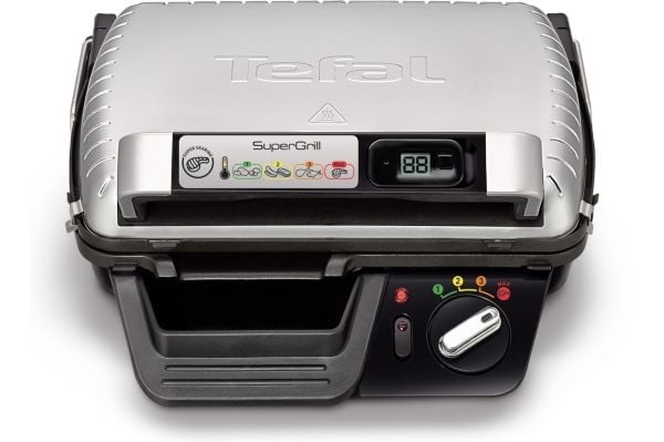 Tefal SuperGrill Timer GC451 - Grilli - sähköinen - 600 cm2 - hopea