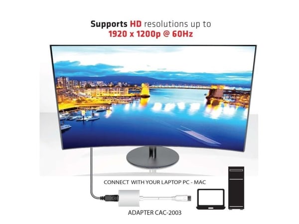Club 3D CAC-2003 - Videotransformator - DisplayPort - VGA