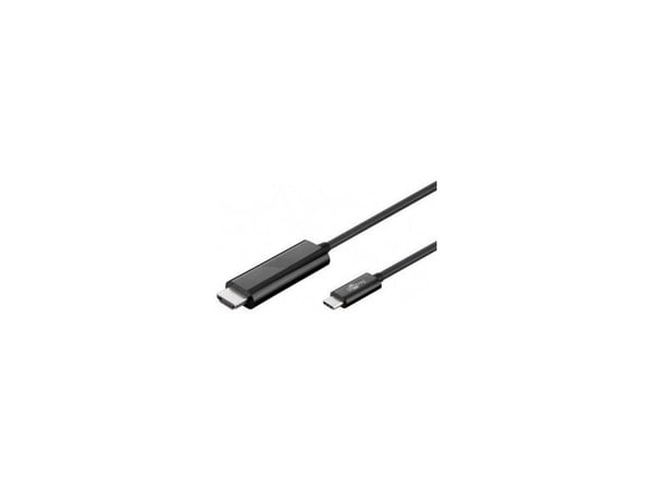 Goobay 77528, 1,8 m, USB Type-C, HDMI, Hankjønn, Hankjønn, USB