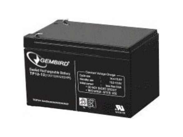 Gembird EnerGenie BAT-12V12AH - UPS-batteri - 1 x batteri - 12 Ah
