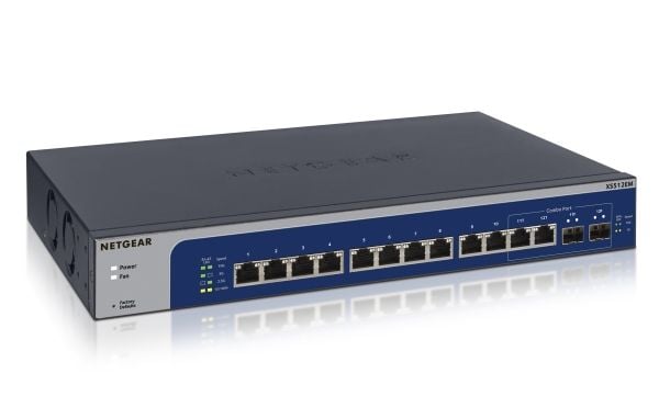 NETGEAR Plus XS512EM - Switch - smart - 10 x 100/1000/2.5G/5G/10GBase-T + 2 x kombo 10 Gigabit SFP+ - stasjonær, rackmonterbar