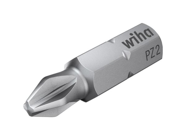 Wiha 7012 Z, 3 stykker, Pozidriv, PZ2, 25 mm, 5,1 g, Sekskantet