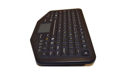 iKey Dual Connectivity Slim - Tastatur - med styreplate - bakgrunnsbelyst - USB, Bluetooth