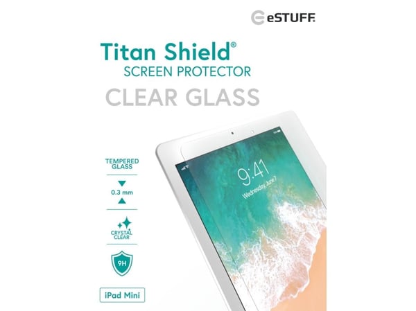 eSTUFF Titan Shield - Skjermbeskyttelse for nettbrett - glass - blank