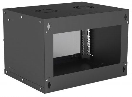Intellinet 714143, Veggmontert stativ, 6U, 50 kg, 8,91 kg, Sort