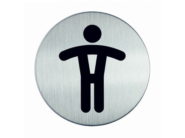 Piktogrammi Kestävä, WC herre, rund