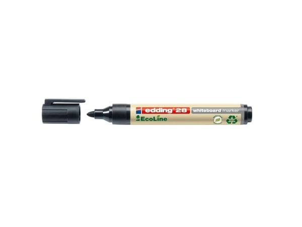 Edding 28 EcoLine, 1 kpl, Musta, Musta, Pyöreä, 1,5 mm, 3 mm
