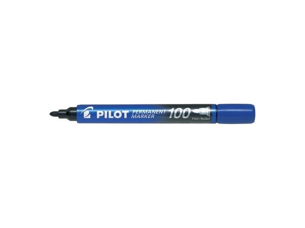 Pilot Permanent Marker 100, Sininen, 1 mm, 4,5 mm