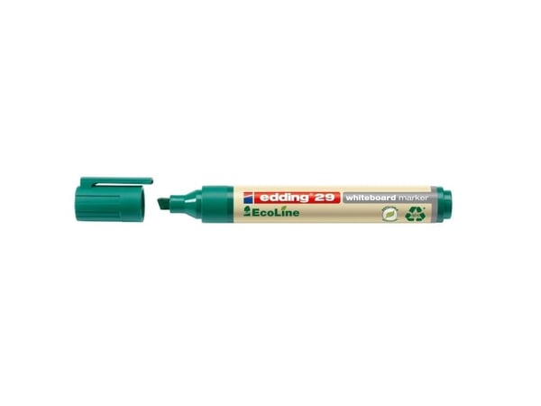Edding 29, 1 stykker, Grønn, Meisel tupp, Grønn, Hvit, Rund, 1 mm