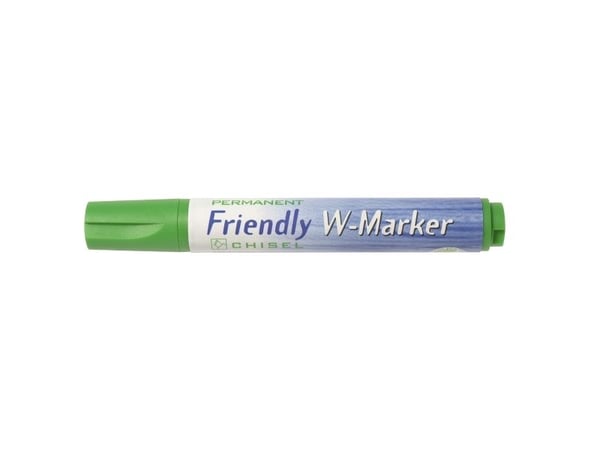 Ballograf Friendly W-Marker - Markør - permanent - grønn - vannbasert blekk - 2-5 mm - medium