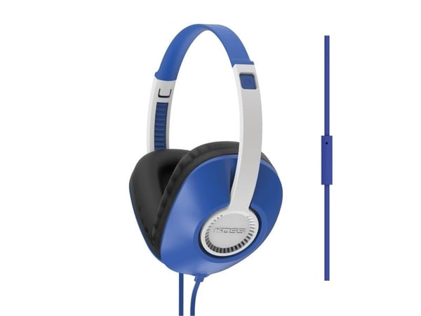 Koss UR23i, Hodetelefoner, Hodebånd, Blå, Koblet med ledninger (ikke trådløs), 1,2 m, Supraaural