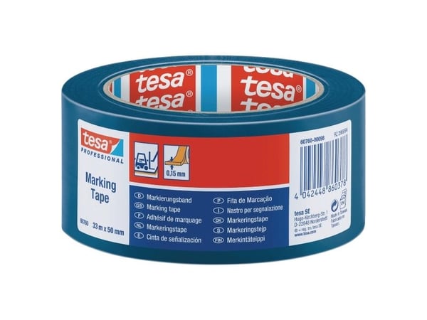 Gulvtape tesa professional 60760, 50 mm x 33 m, blå