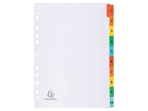 Registrer exacompta mylar 1-10
