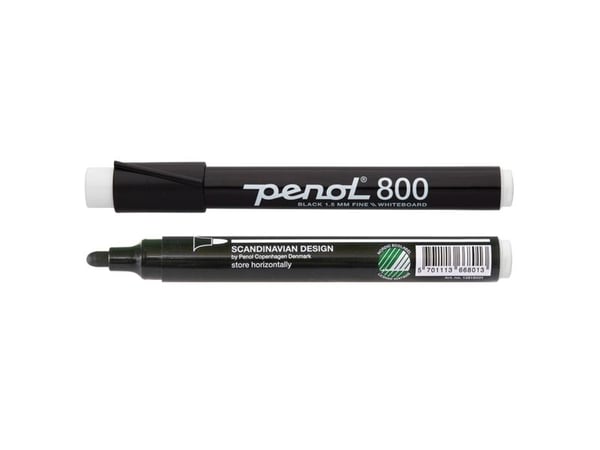 Whiteboardmarker Penol 800 sort 1,5mm (stk.)