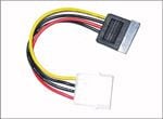 Microconnect PI01082, Molex (4-pin), SATA 15-pinninen, 0,2 m, Uros, Naaras, Suora