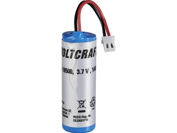 VOLTCRAFT 18500 18500 Li-ion vara-akku tyyppi 18500 1 kpl