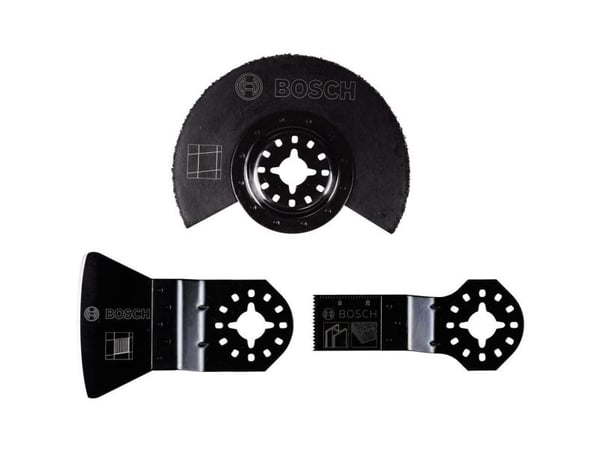 Bosch - Plunge cut and segment saw blade set - for tre, metall - 3 deler - Starlock