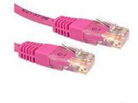 MicroConnect - Nettverkskabel - RJ-45 (hann) til RJ-45 (hann) - 3 m - UTP - CAT 6 - halogenfri, flertrådet - rosa