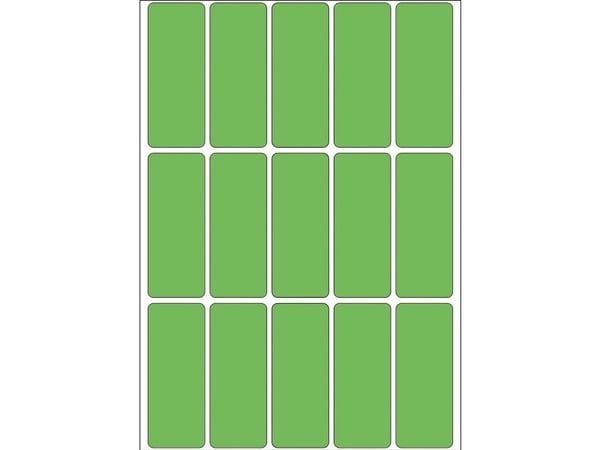 HERMA - Permanet adhesiv - grønn - 20 x 50 mm 480 etikett(er) (32 ark x 15) merkelapper