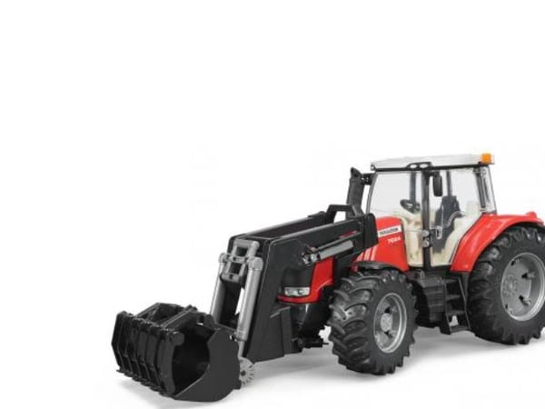 Bruder Massey Ferguson 7624 traktor med frontlastare leksak
