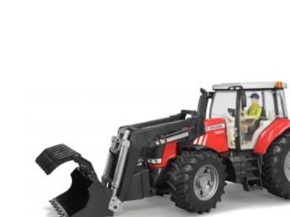 Bruder Massey Ferguson 7624 traktor med frontlastare leksak