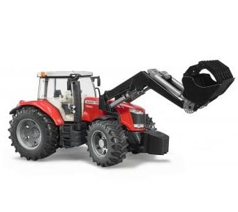 Bruder Massey Ferguson 7624 traktor med frontlastare leksak