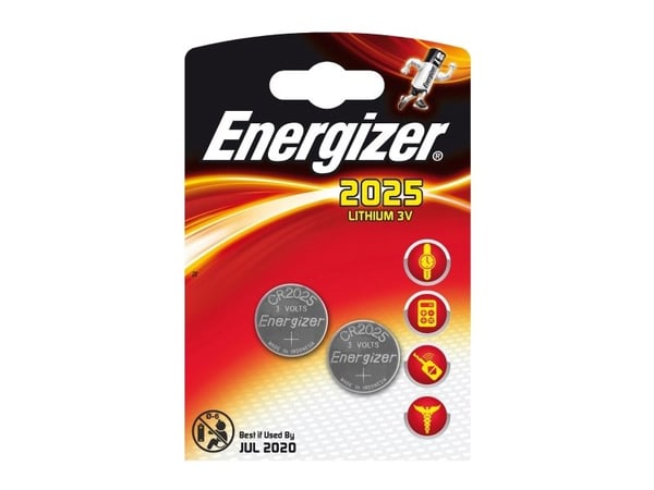 Energizer 2025 - Batteri 2 x CR2025 - Li - 163 mAh