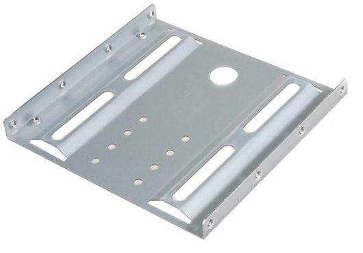 Maclean MC-655 - Uttagbar harddiskramme - fra 3,5" til 2,5" - sølv