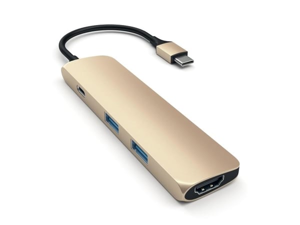 Satechi Slim Alumiininen moniporttisovitin - telakointiasema - USB-C