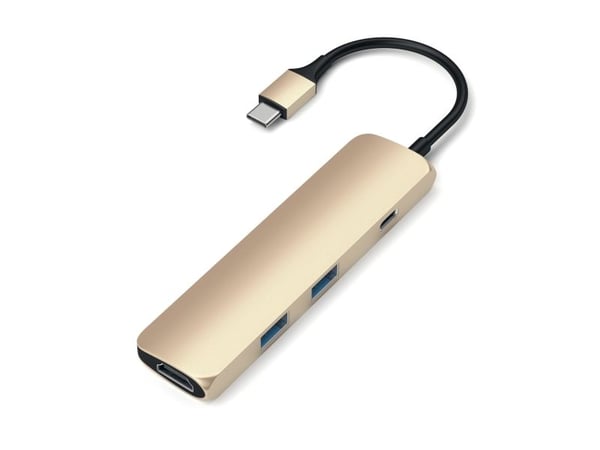 Satechi Slim Alumiininen moniporttisovitin - telakointiasema - USB-C