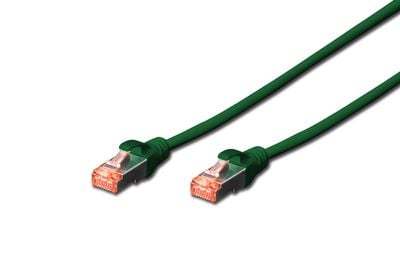 DIGITUS Professional - Koblingskabel - RJ-45 (hann) til RJ-45 (hann) - 1 m - SFTP, PiMF - CAT 6 - IEEE 802.3 - med støvel, halogenfri, uten hindrin...
