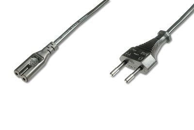 ASSMANN - Strømkabel - IEC 60320 C7, Europlug til Europlug (han) - 1,8 m