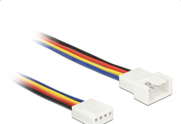 Delock - Forlengelseskabel for viftestrømforsyning - 4-pins PWM (hann) til 4-pins PWM (hunn) - 30 cm