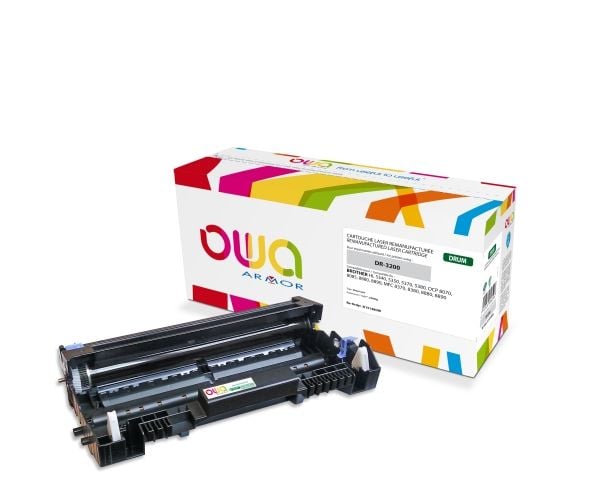 OWA - Svart - kompatibel - gjenfabrikert - trommelsett (alternativ for: Brother DR3200) - for Brother DCP-8070, HL-5340, 5350, 5370, 5380, MFC-8370...